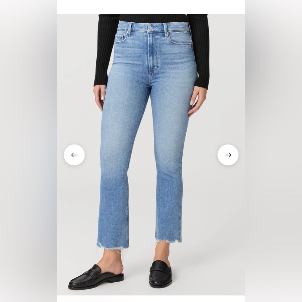 PAIGE ClaudineHigh-Rise Jeans in Nostalgia wash